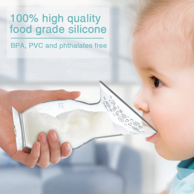 Silicone Breastfeeding Milk Collector Manual Breast Pump Baby Milk