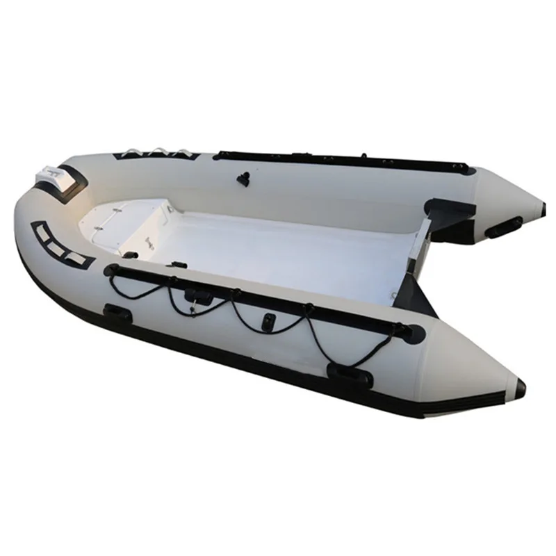 FRP Rib390 Rigid Inflatable Boat with outboard engine/motor Inflatable Rib Tender for sale
