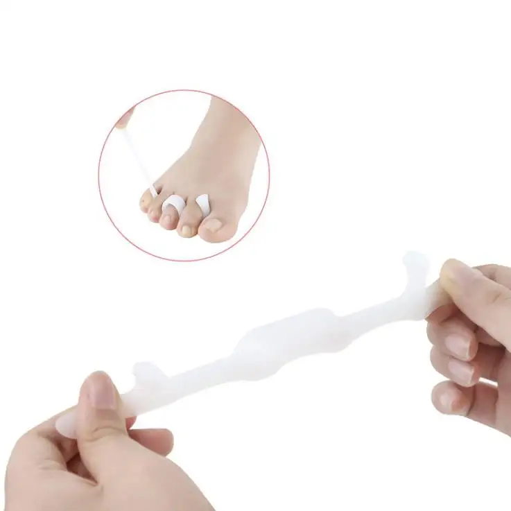 Hot Selling Silicone Gel Toe Pain Relief Protectors  Hammer Toe Toe Separator Hallux Valgus Orthodontic Device