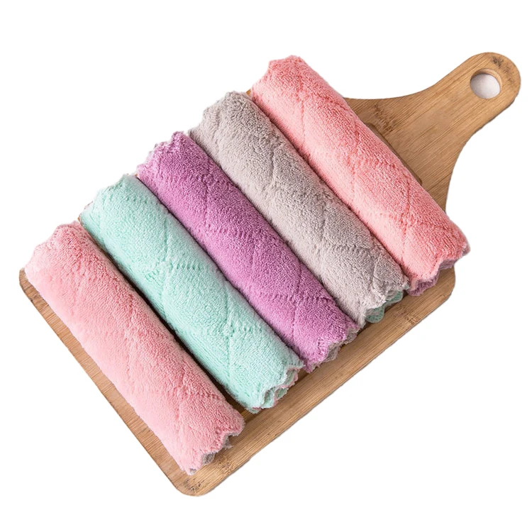 Hot sale Kitchen dish towel roll dish rag cloth pack kitchen cleaning towels cotton dish cloth