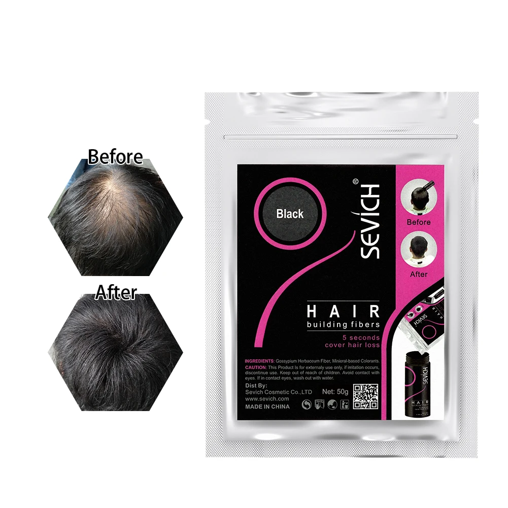Original Factory 100% Organic Hair Fiber 100g Hair Building Fiber Magic Hair Illusion Fiber Private Label