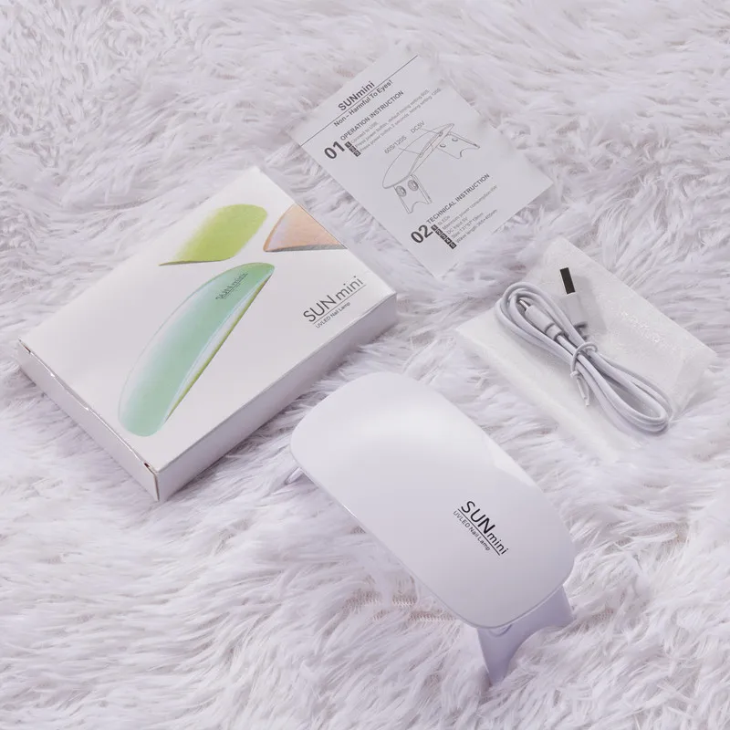 Mini UV LED Nail Lamp,Portable LED Nail Dryer for Curing All Kinds of UV Nail Gels with USB Cable for All Gel Polish