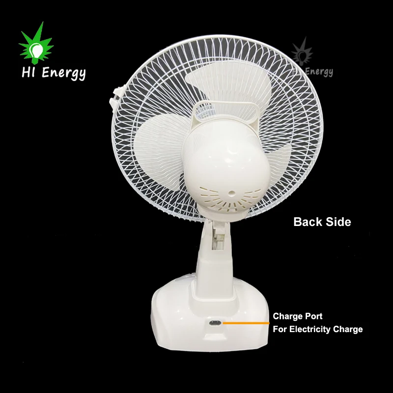  HiEnergy 12 дюймов 14 16 перезаряжаемый электрический настольный солнечный вентилятор с солнечной панелью