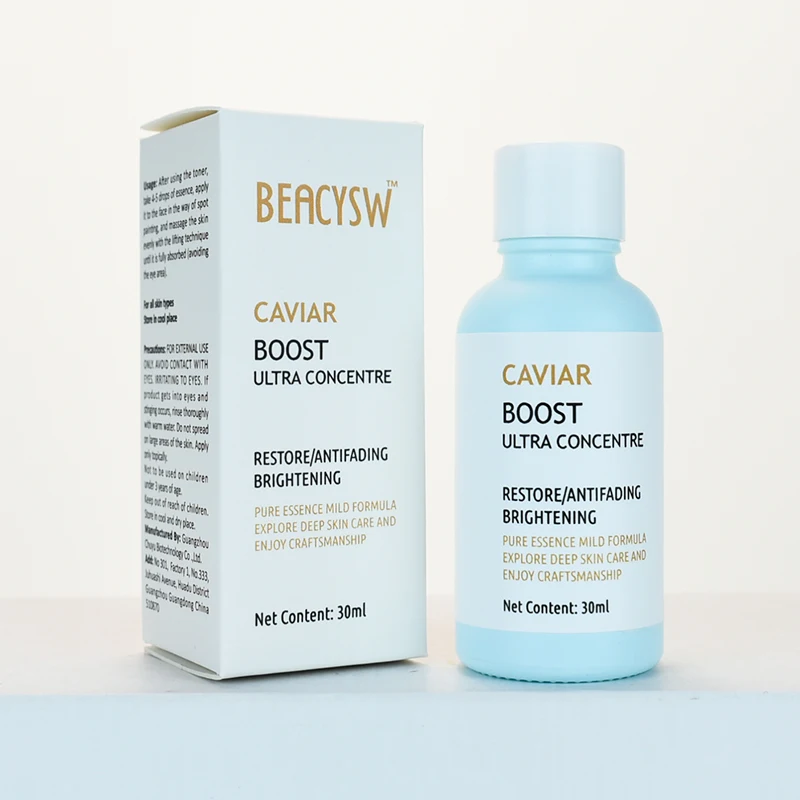 Anti Aging Face Lifting Firming Skin Restoring Soothing Ultra Concentrated Essence Caviar Face Serum Facial Care Product