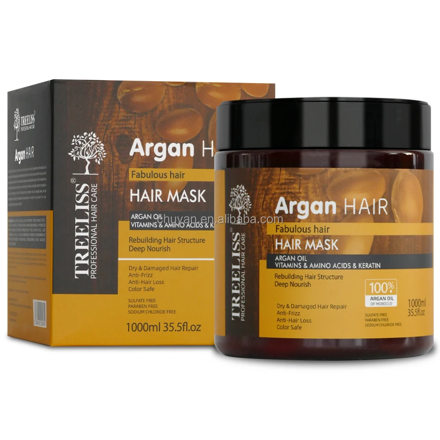 Anti Loss Moroccan Argan Oil Hair Growth Restoration Treatment Argan Oil Hair Mask Botox Collagen Protein Vitamins Amino Acids