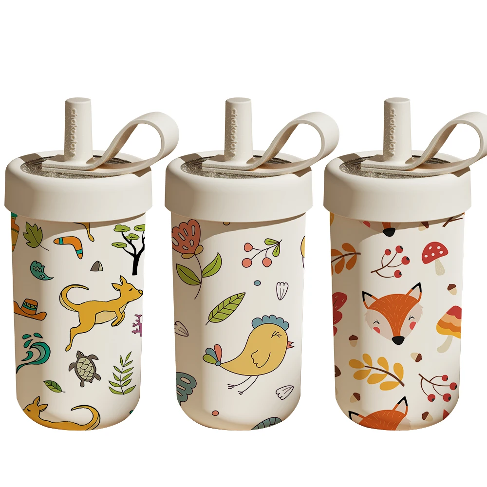 Wholesale Straight  Coke Can Cooler  Straw  with Lid Insulted Stainless Steel   Mug Skinny Tumbler Straw With Mug