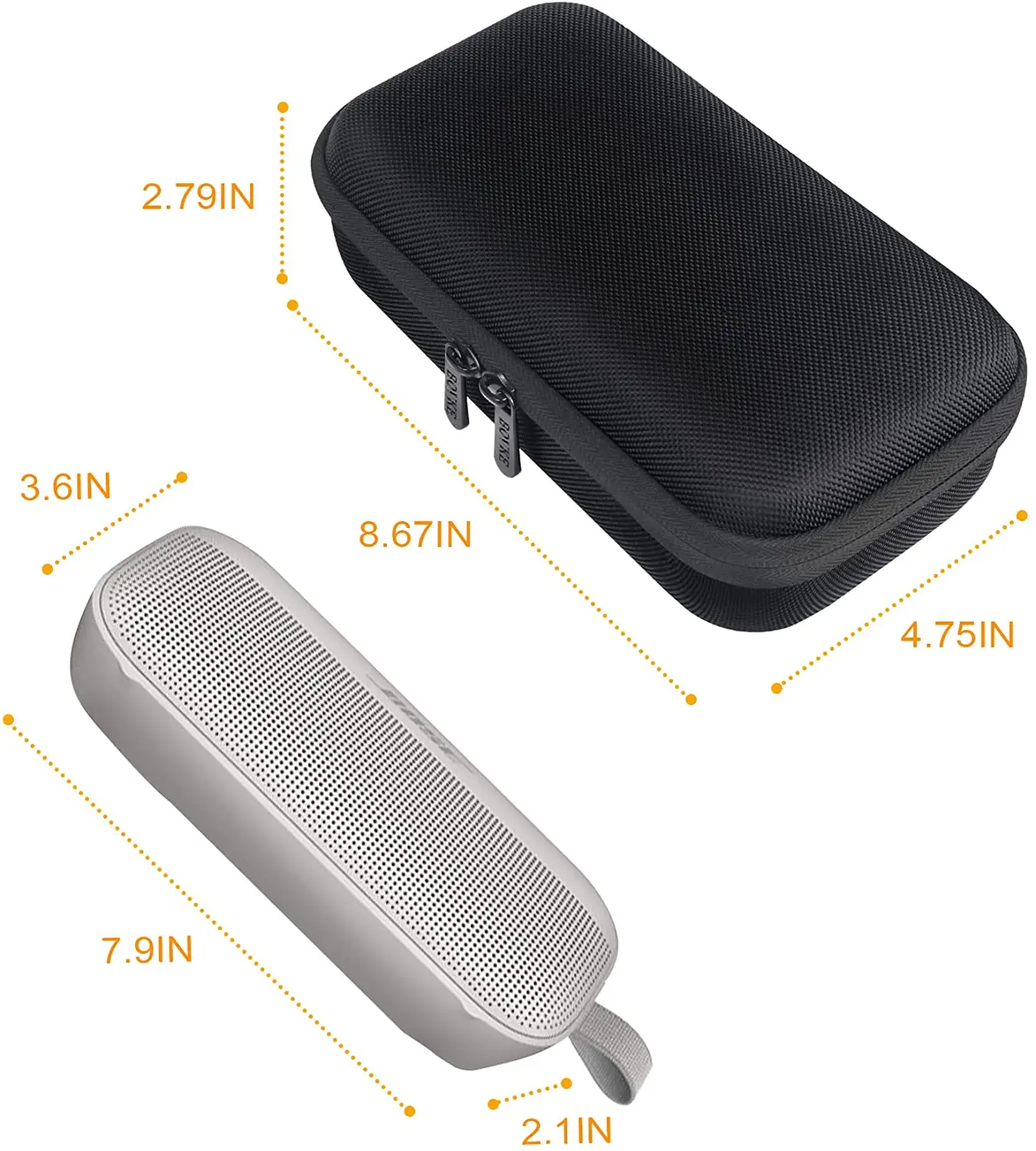 Hard travel Speaker Bose SoundLink Flex Bluetooth Portable speaker Black