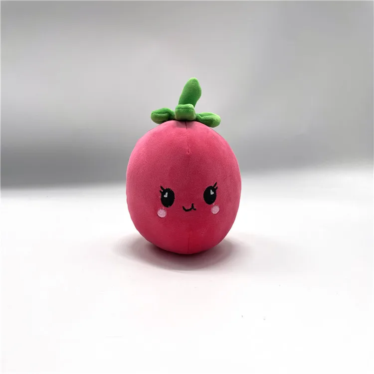 kawaii cute soft toy 7cm small keychain mushroom plush vegetable farm radish plush toy