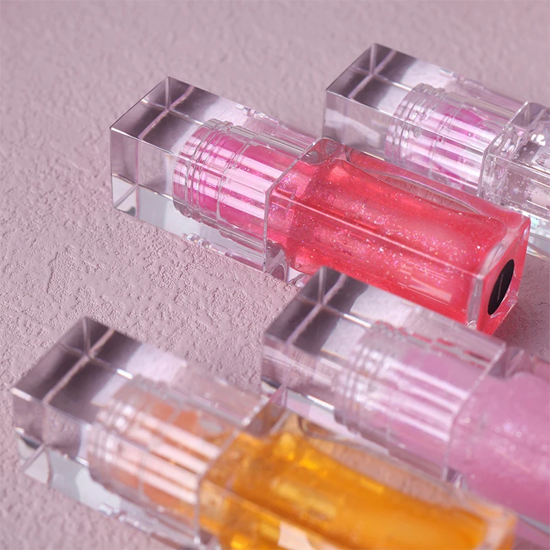 Custom Logo Color Changing Lip Gloss Plumper Flavoring Oil Fruit Tint Glow Private Label Lip Oil