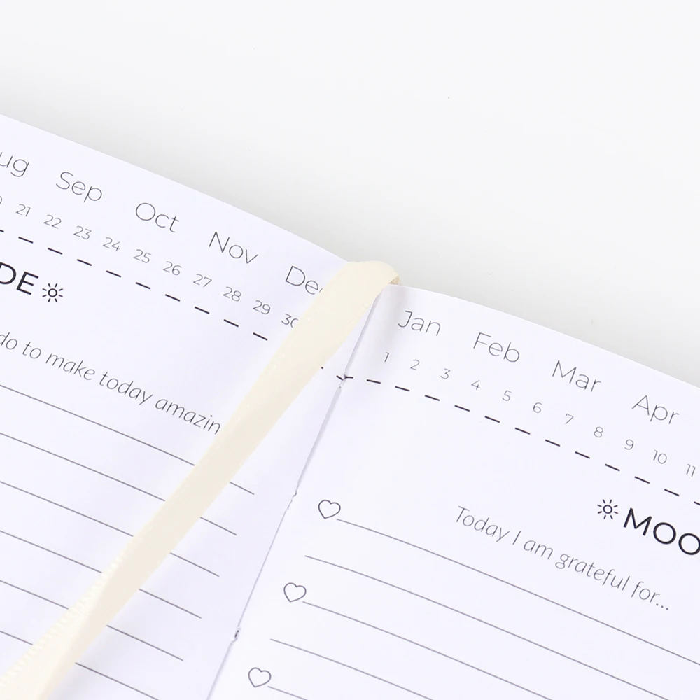 Custom Fabric Linen Hardcover Daily Self Improvement The Gratitude Journaling Book Gratitude Journal