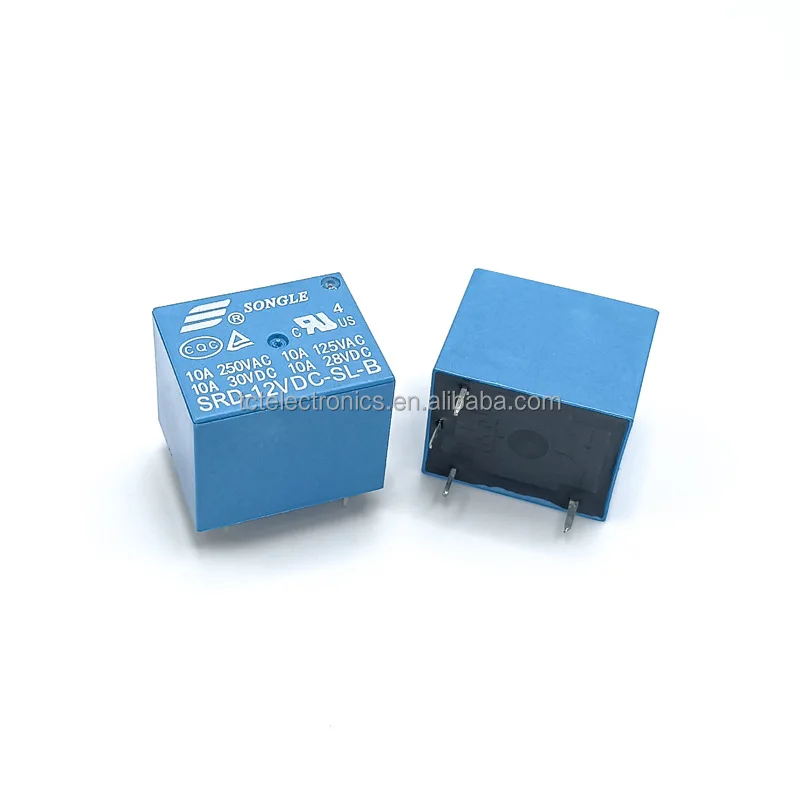 SRD-05 12 24VDC-SL-C power relay 5-pin 10A T73 relay SRD-12VDC-SL-B in stock 4-pin 10A group normally closed