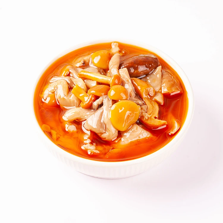 OEM бренд, китайский процесс быстрого приготовления, 450 мл, 580 мл, консервированная смесь, ассорти из грибов с красным маслом