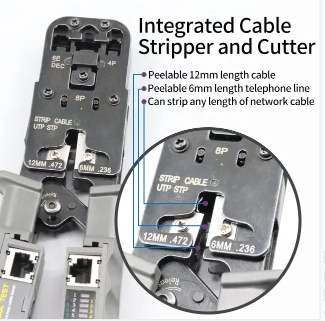 Good quality Crimping Tool With Tester For 8p 6p 4p 022 Multi Functional Network Tool