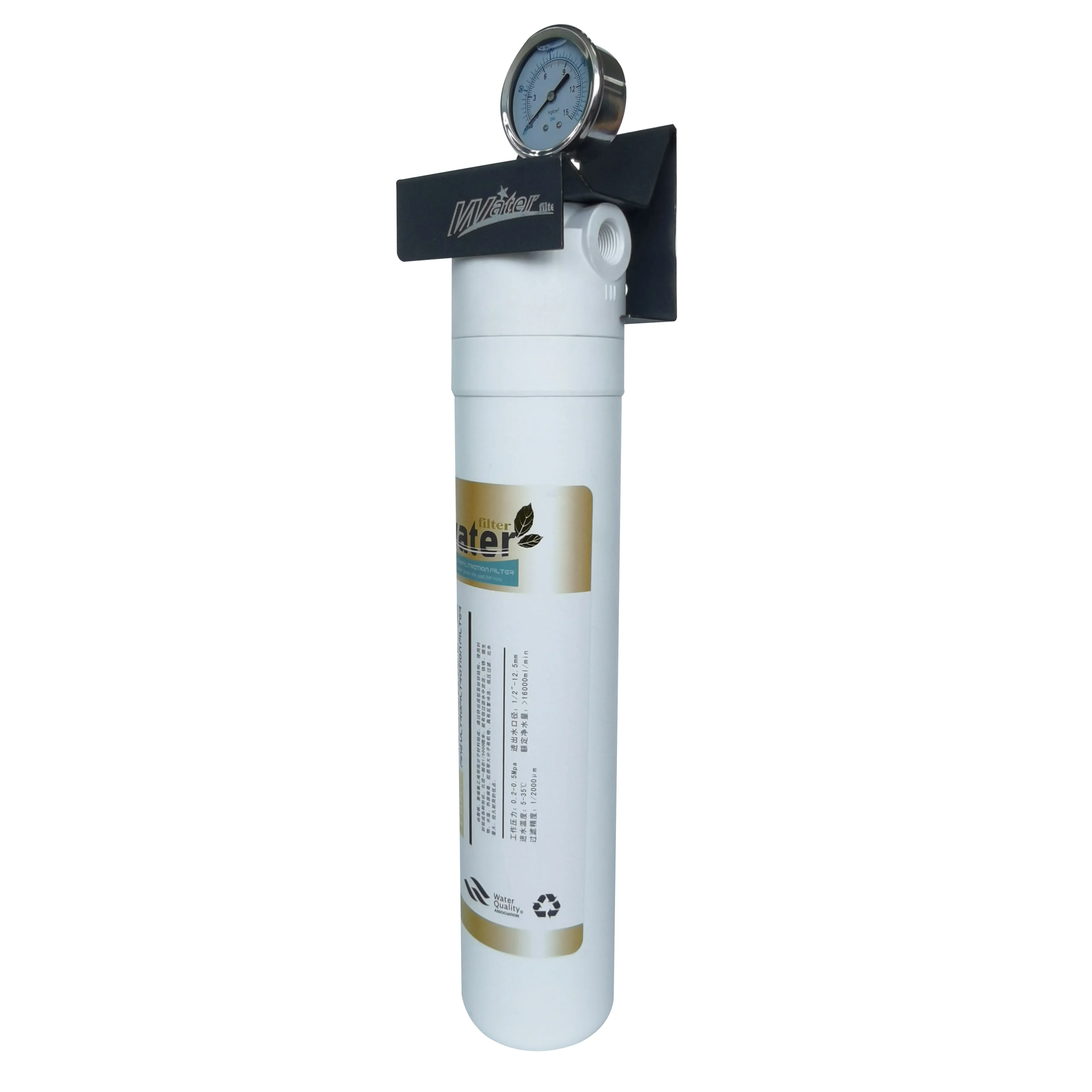10-Inch Large Diameter Activated Carbon Water Filtration System Manual Powered Ultrafiltration for Household Use