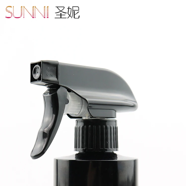 In Stock 400ml Cylinder Black Air Freshener Car Cleaning Plastic Mist Trigger Spray Bottle Sprayer Bottle