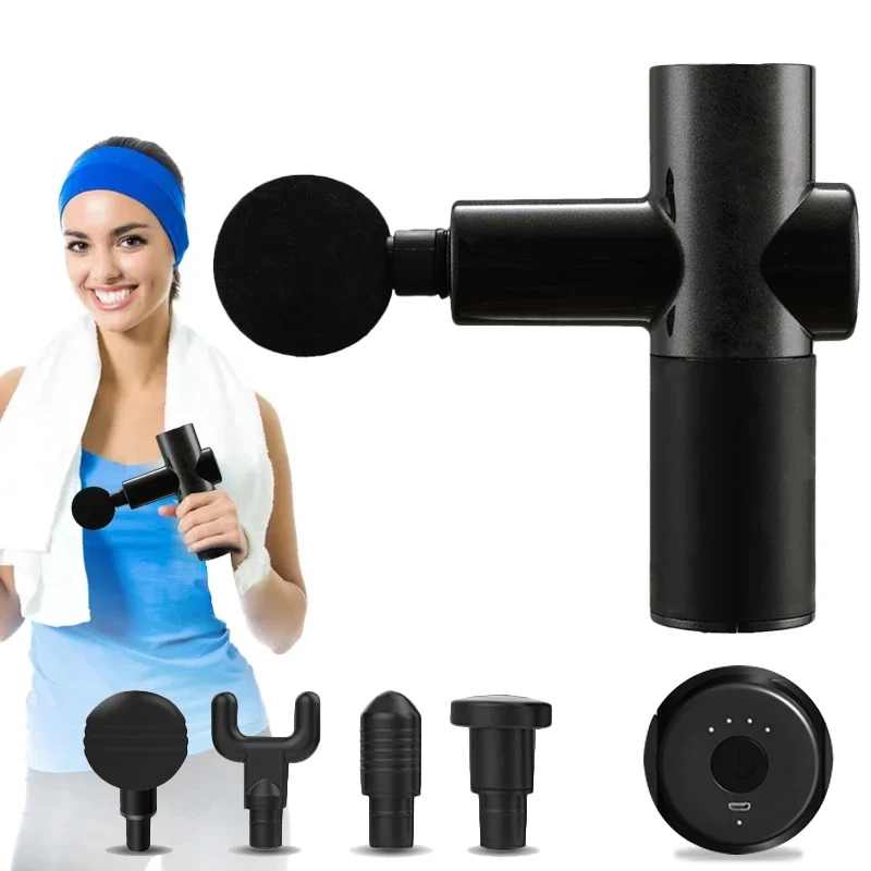 Custom Handheld Portable Quiet Brushless Motor Muscle Gun Massager Deep Tissue Cordless Fascia Mini Massage Gun Machine