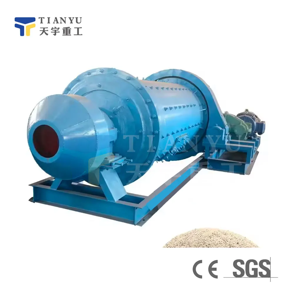 Zhengzhou Tianyu Efficient Horizontal Steel Forged Balls Ball Mill For Mining Bauxite For Sales