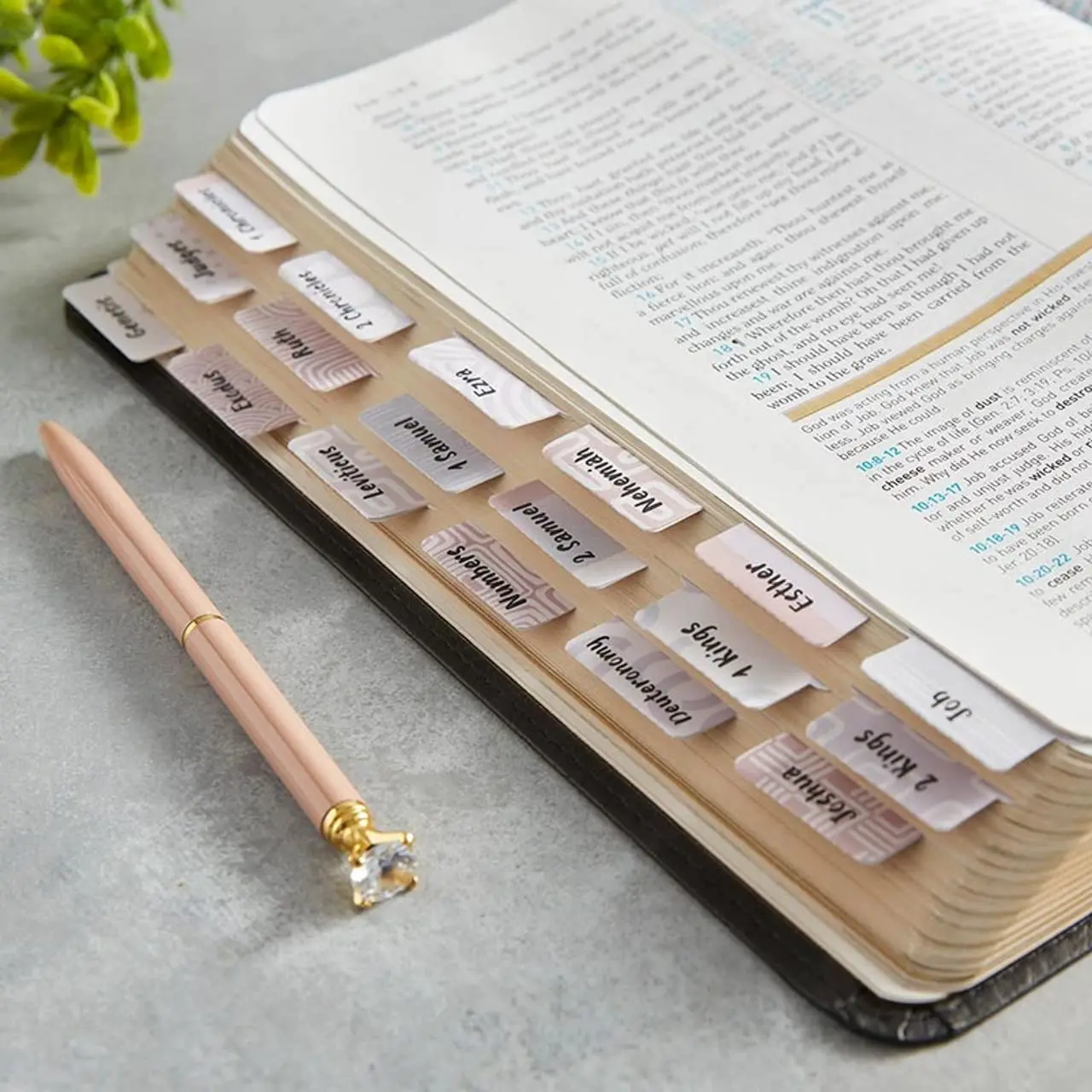 Self Adhesive Teal Bible Labeling Tabs Sticker With Large Print For Women Bible Index Tabs In Total For Old And New Testament