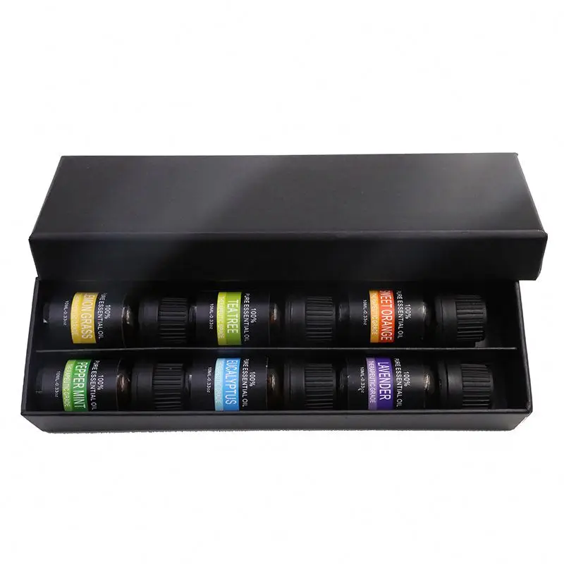 100% Pure Natural Therapeutic Essential Oil Gift Set & Kit 6x10ml for Diffuser,Aromatherapy,Massage,Home care,SPA