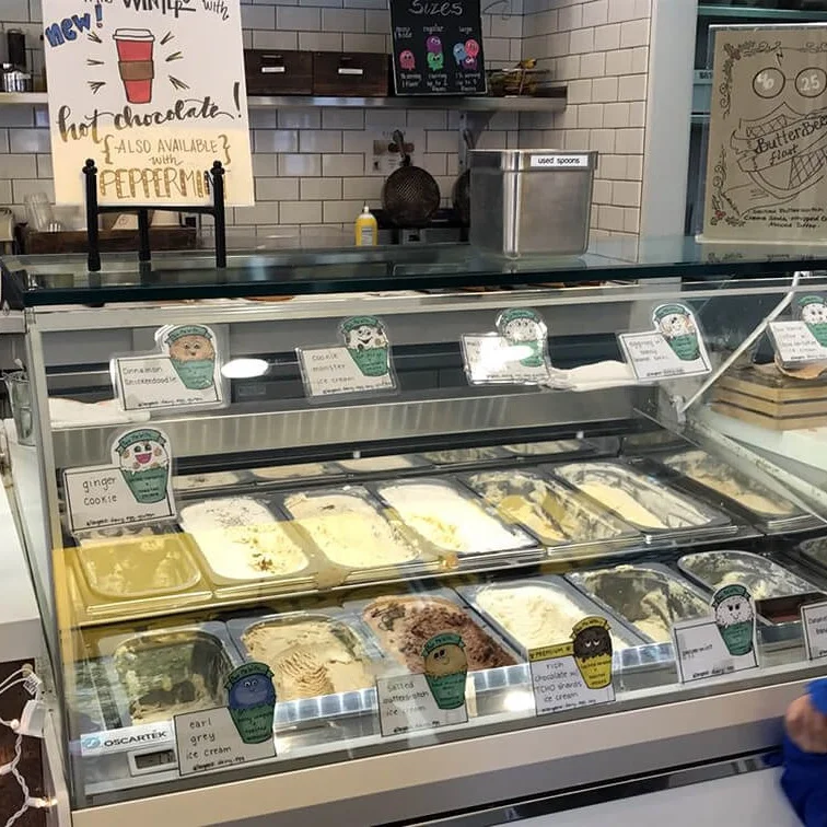 3-year warranty 8/12/16/18/20/24 plates Curved Glass Door Ice Cream Chest Freezer Fridges Ice Cream Display Freezer Showcase