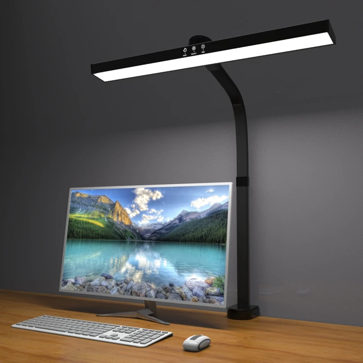 Flexible 2023 Brightness Adjustable White Black Fantasy Creative Curves Professional Study Working Light  LED Table desk Lamp