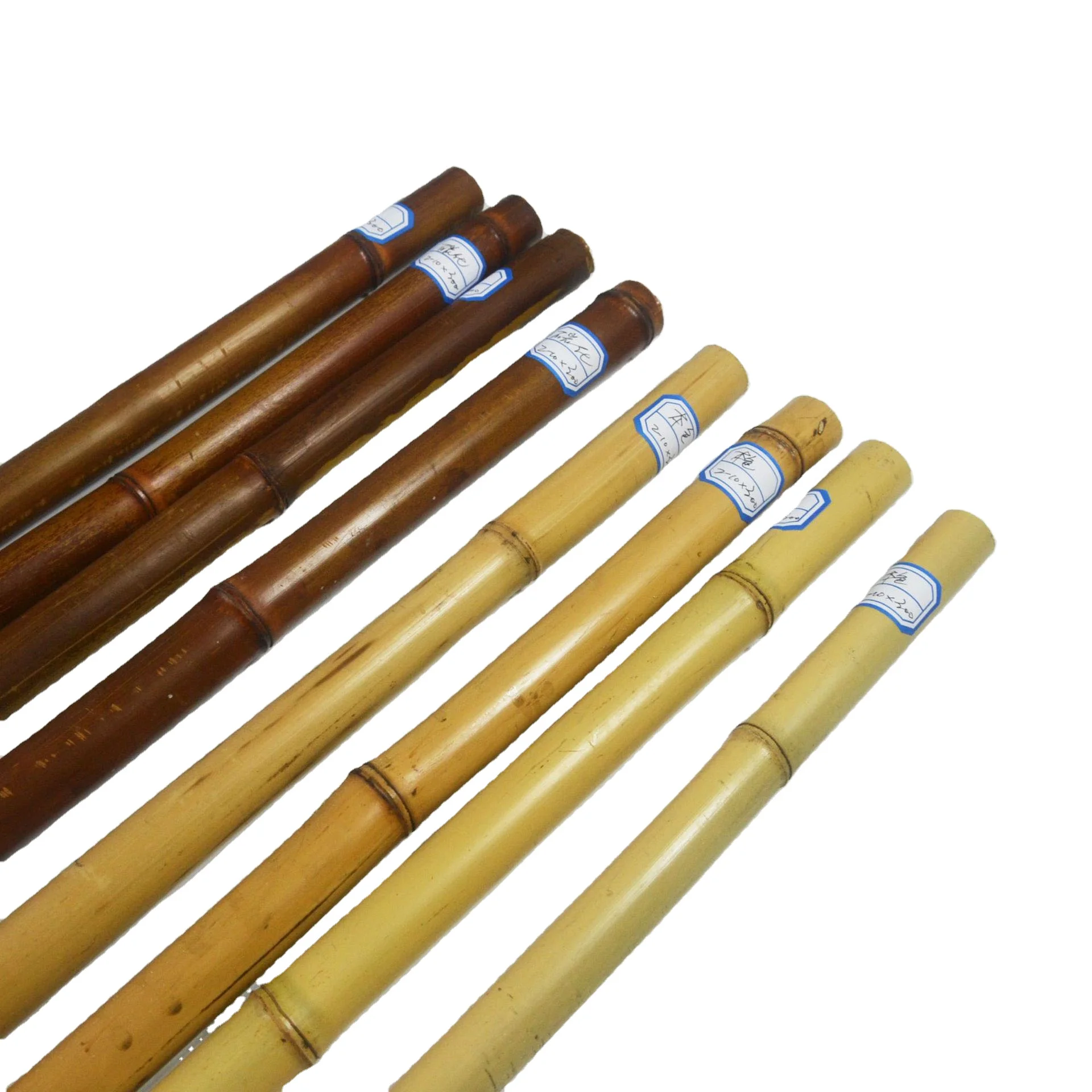 Good Quality Various Sizes Of Natural Bamboo Chips Carbonized Decorative Material Bamboo Poles