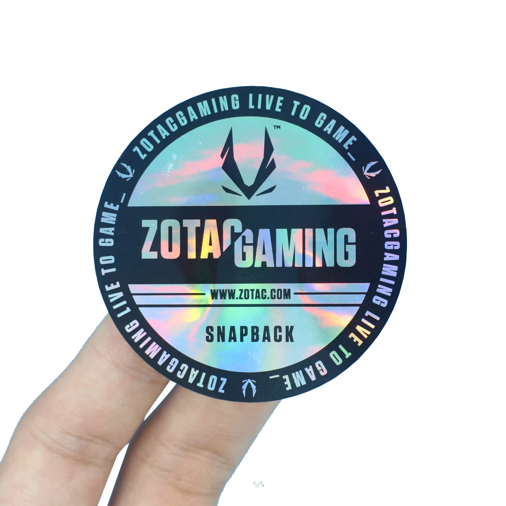 Beautiful self-adhesive holographic reflective cheap radium radiation sticker customization