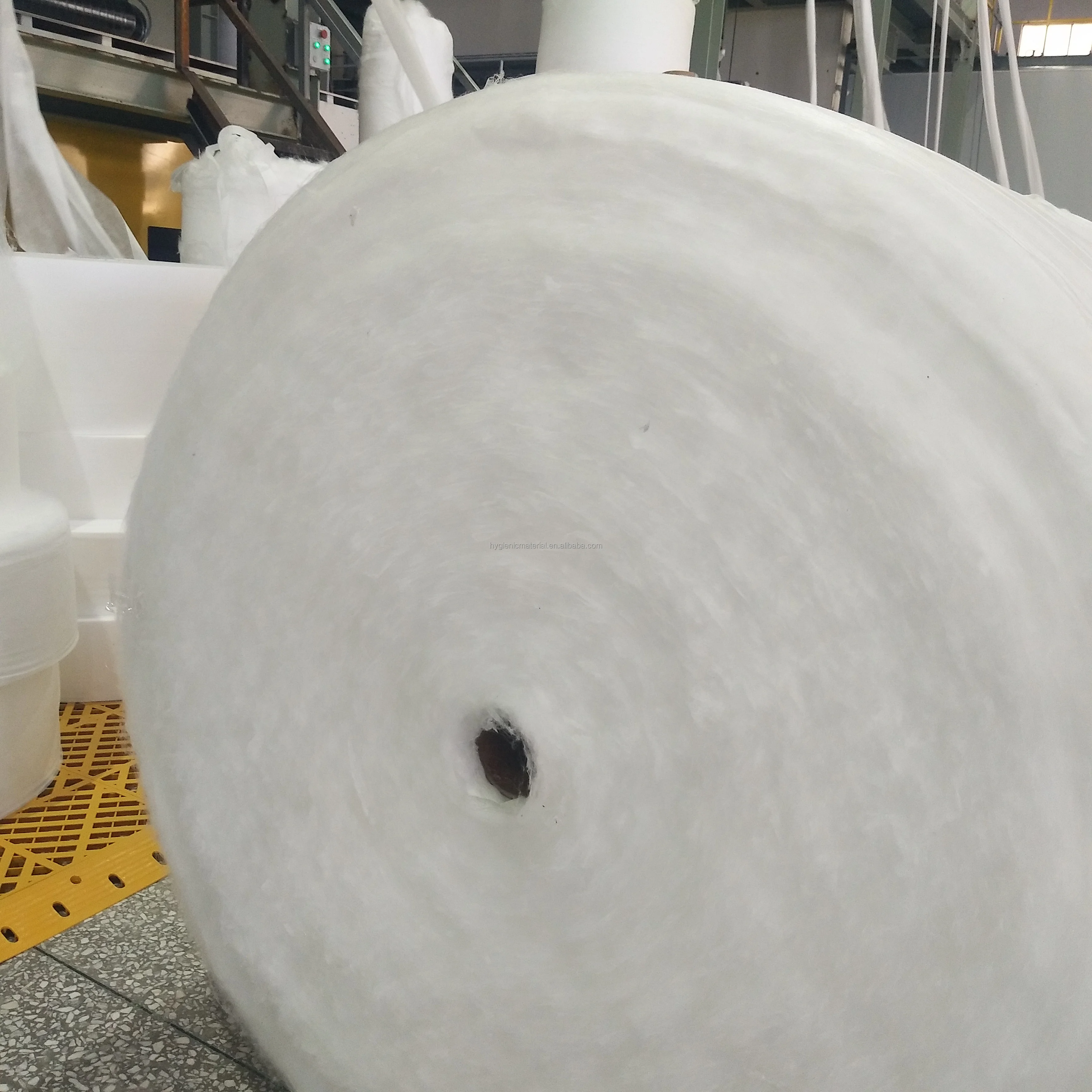 Hydrophobic Non Woven For Baby Diaper Sanitary Pads Bakcsheet Moisture Proof Durable Fabric Biodegradable Wholesale 129L-9