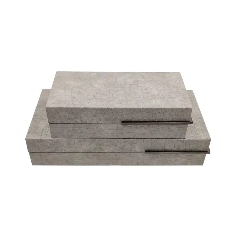 Modern luxury women velvet leather wood jewelry organizer decorative box