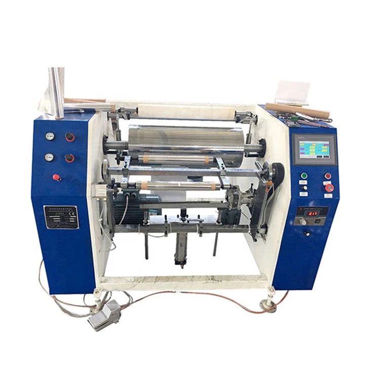 The Latest Manufacturer Of High Quality Low Power Dual Shaft Semi Automatic Aluminum Foil Coil Winding Machine