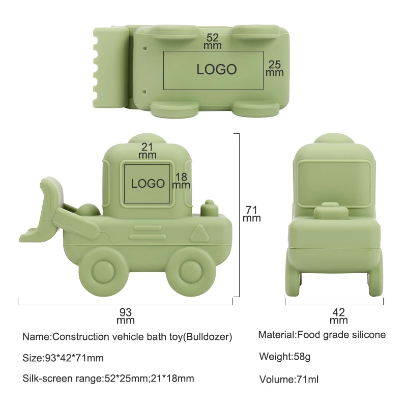 Bpa Free Kids Beach Sand Toys Summer Water Toy Shower Silicone Baby Bath Toy For Babies