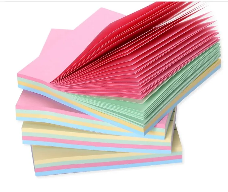 
Wholesale Offset Paper 7.5 x 7.5 Stationery Office Sticky Notes Custom 