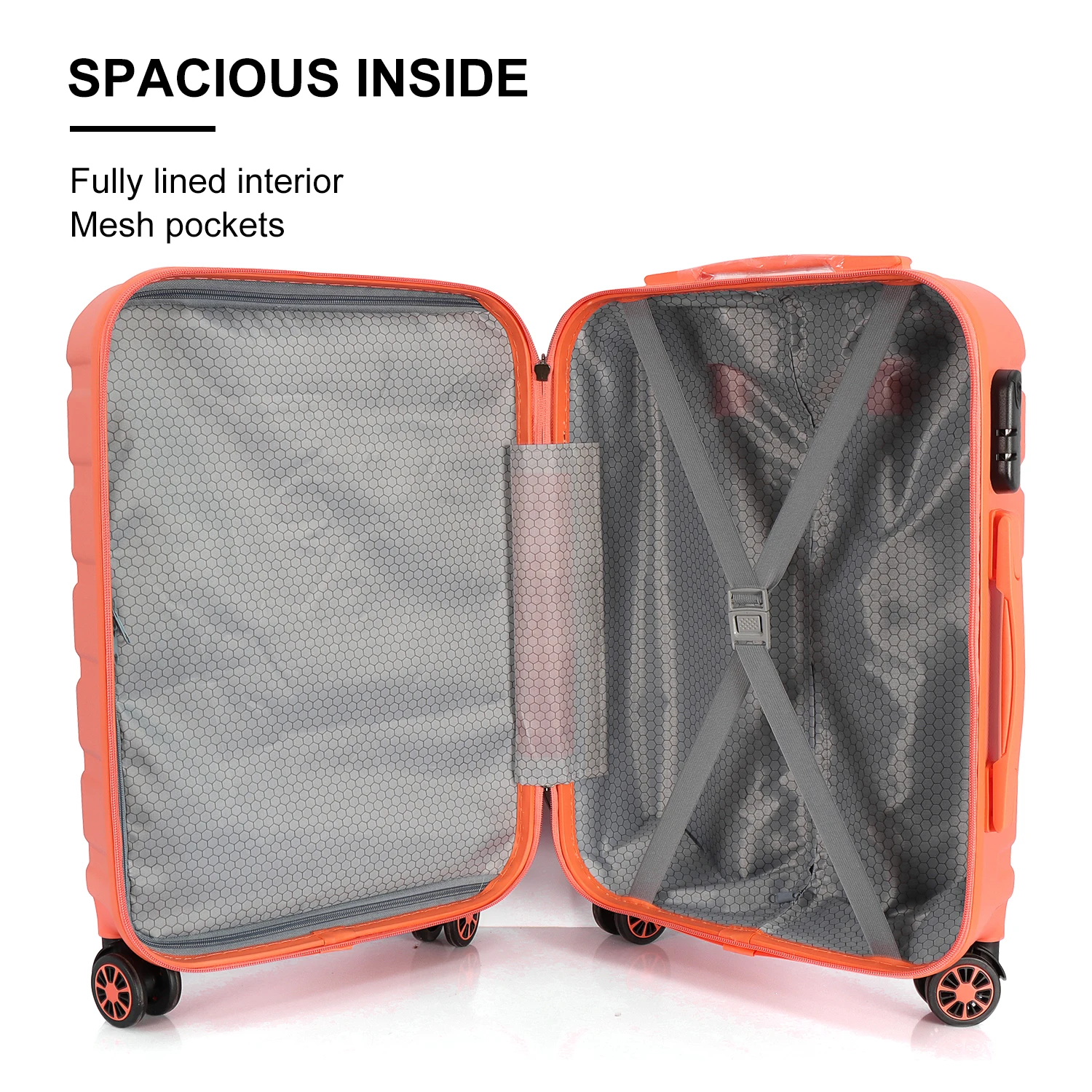Designer ABS PC Hardshell Trolley Travelling Bags Suit Cases