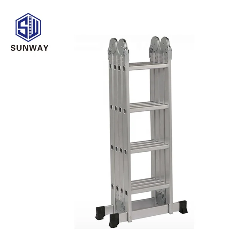 Portable Safety Multi-Functional Folding Aluminum Ladder 4*4 Step Multi-Purpose Ladder
