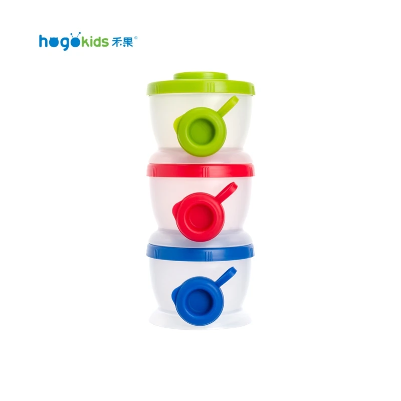 Hogokids 3 слоя для молока для молочной смеси в виде порошка, Контейнер Диспенсер