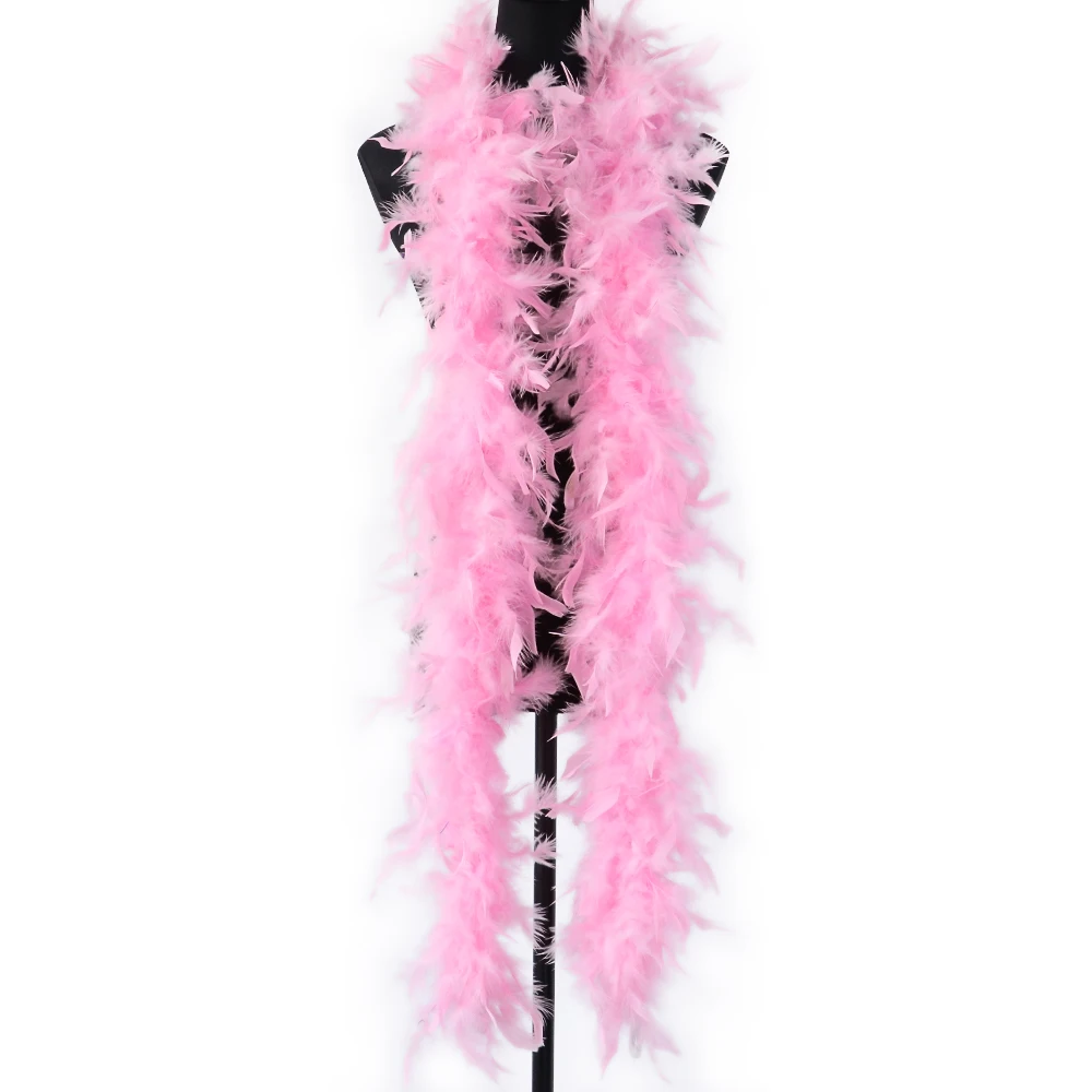 2 Meters 60g Factory Wholesale Turkey Feather Boa Wedding Party Carnival Decoration