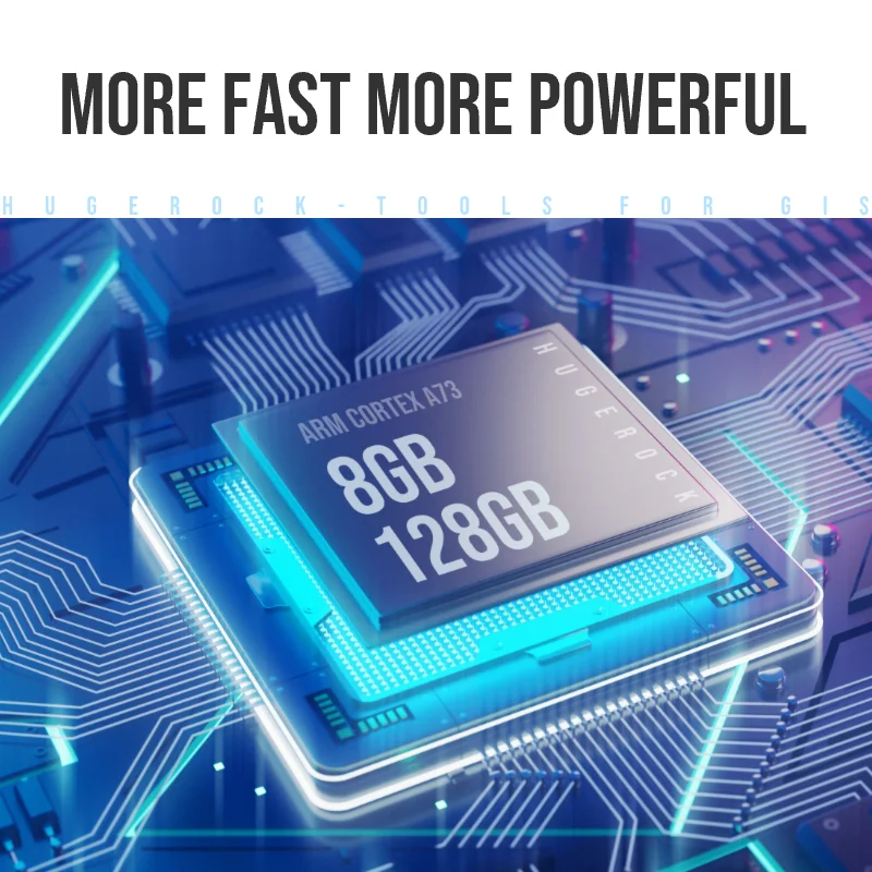 HUGEROCK G60M 8gb 128gb wifi 4G 9000mAh IP67 Receiver gnss rtk gps navigation antenna Android 13 industrial handheld rugged pda