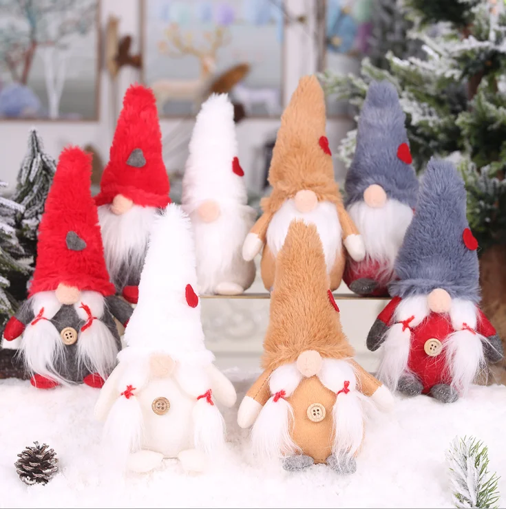 Мягкая шведская игрушка Санта-кукла гнома скандинавский Tomte Nordic Nisse Sockerbit карликовый эльф домашние украшения Рождество