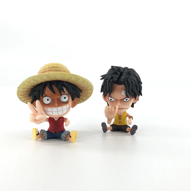 Anime One-Pieced Figures PVC Action Model Dolls Figure Toys Cute Luffy Nami Zoro Collection Brinquedos Full Set