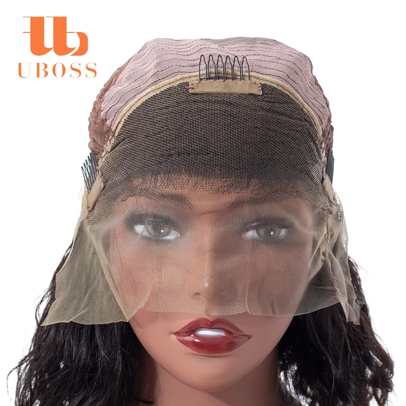 
UBOSS Overnight Delivery Women Invisible Knots Vietnamese Straight Humain Hair 10 Inch Short Bob Wig 