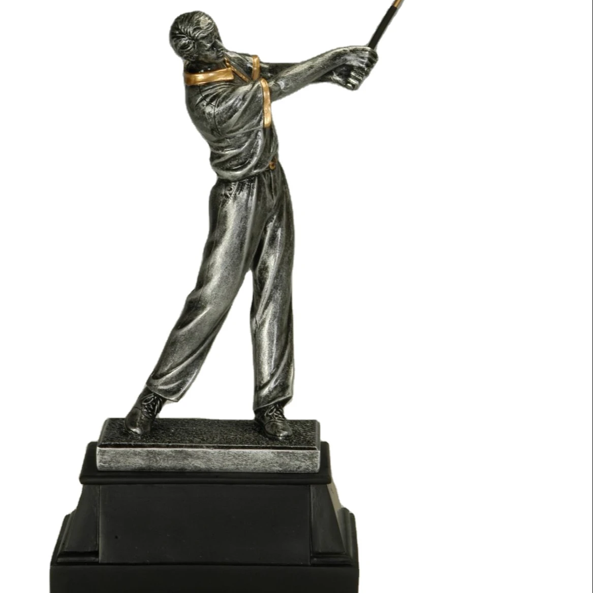 Polyresin golf awards trophy cup resin crafts sport man resin trophy