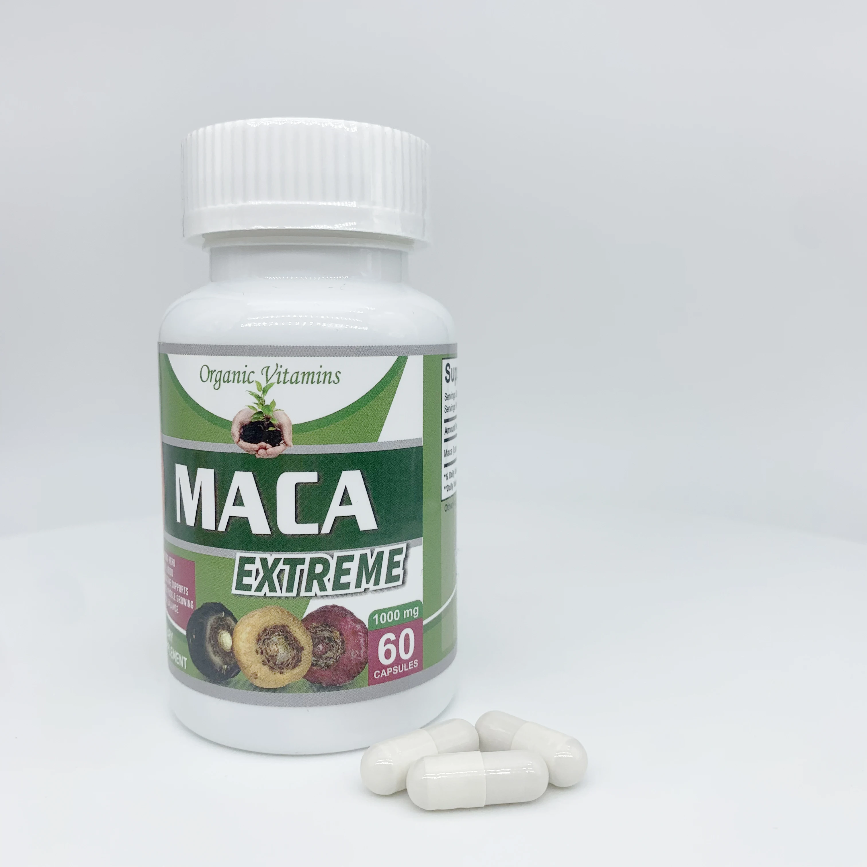 Экстракт ODM OEM maca 60 шт. травяные добавки порошок для корней маки лечебные таблетки органические экстремальных капсул