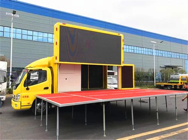 Best selling price outdoor display screen led mobile advertising trucks for sale