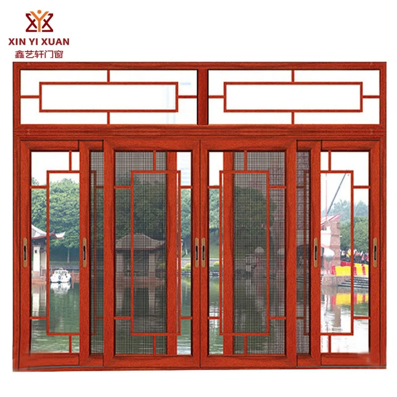 
Guangzhou aluminium windows at good price DOUBLE GLAZE ALUMINIUM WINDOWS with stainless steel screen sliding window kitchen 