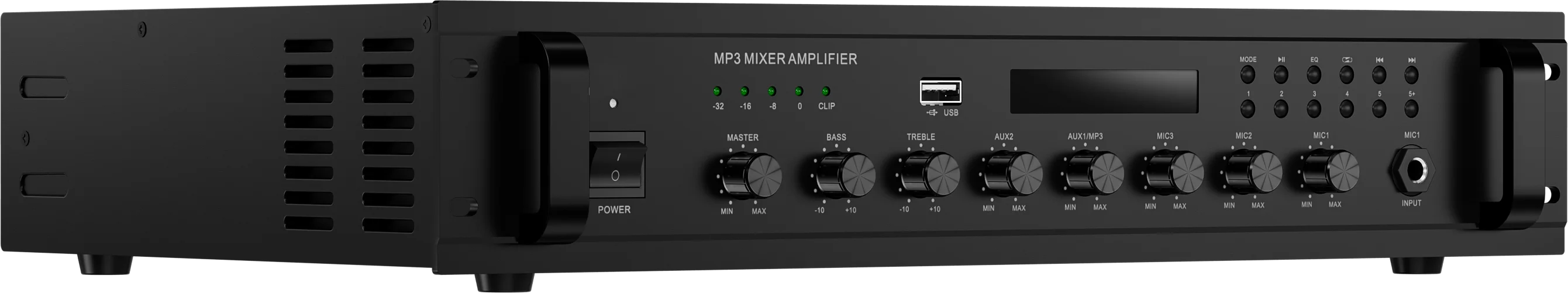 RH-AUDIO Built in U disk MP3 Player FM Receiver BGM Amplifier with Mute Function for Sale