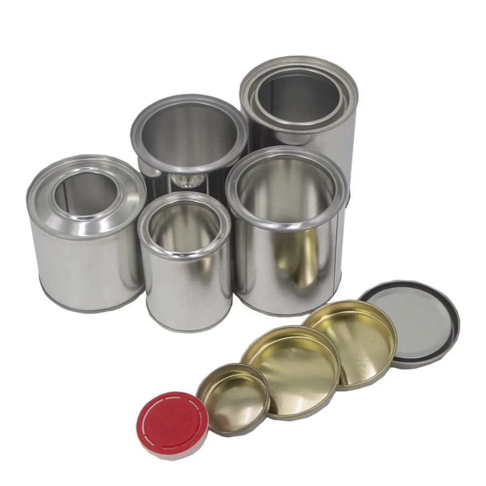 Factory Hot Sale 200ml Metal Tin Container Small Tin Can For Paint Package