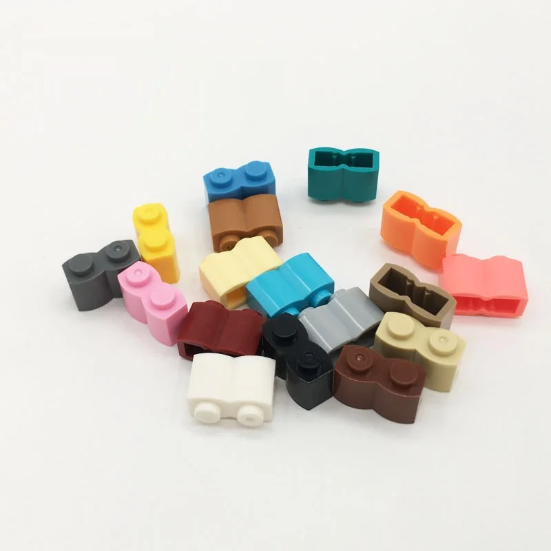 MOC Bricks ABS Plastic Modified 1 x 2 with Log Profile Compatible 30136 Accessories Building Block Kids Unisex DIY Block Toy