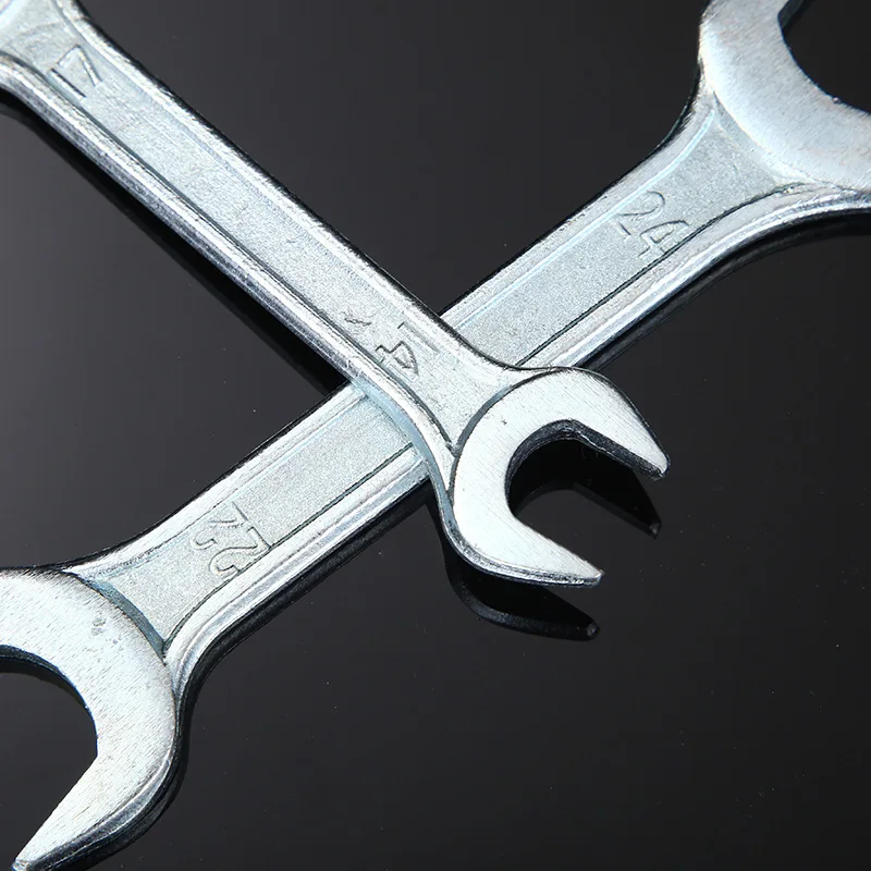 5.5-7mm 8-10mm High hardness open-end wrench galvanized forging wrench double head manual dull wrench