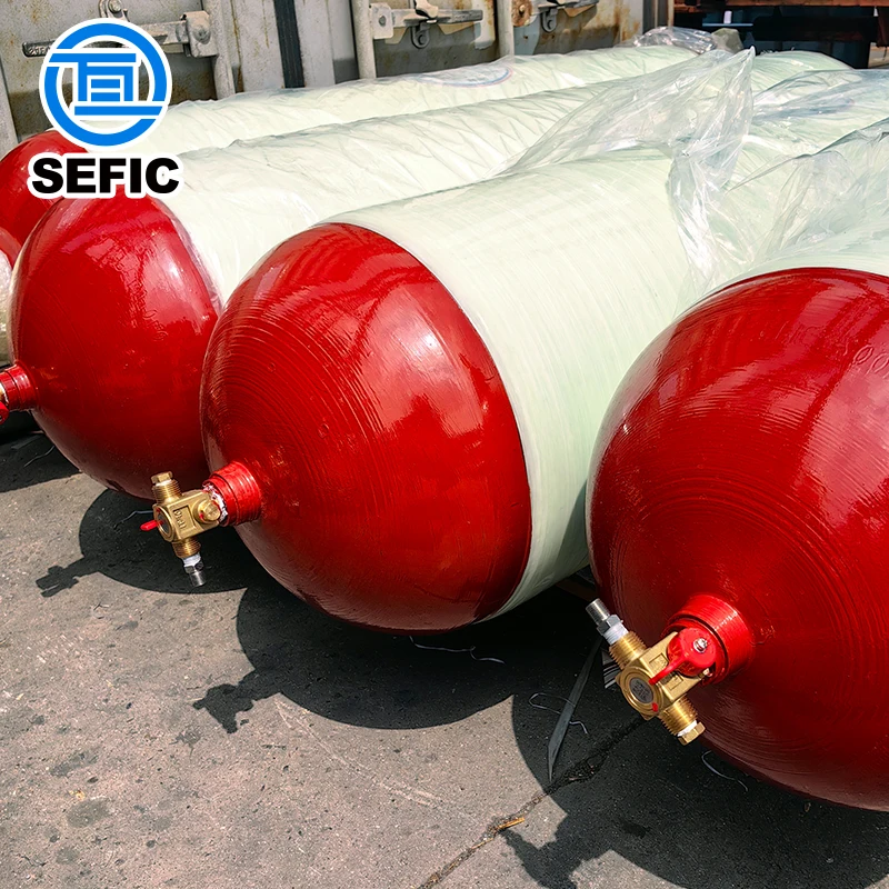 Iso11119 Standard 356mm 80l 200bar Cng Tank For Car Cng Compressed Natural Gas Storage Gas Cylinders Suppliers