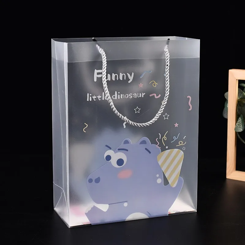 High quality transparent plastic bag custom tote bag plastic shopping bag